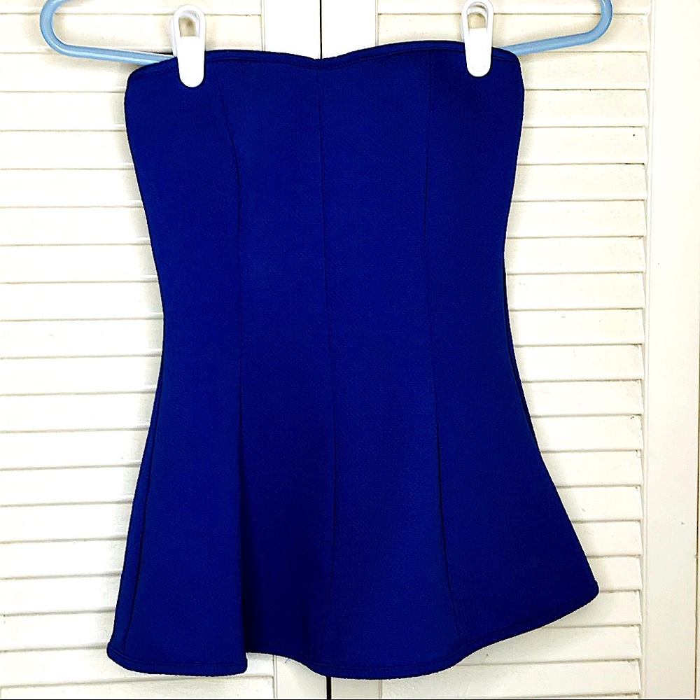 579 Fit and Flare purple tube top S